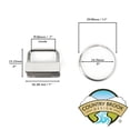thumbnail image 4 of 100 -  Country Brook Design® 1 inch Key Chain Fob Wristlet Hardware Sets with Key Ring, 4 of 7
