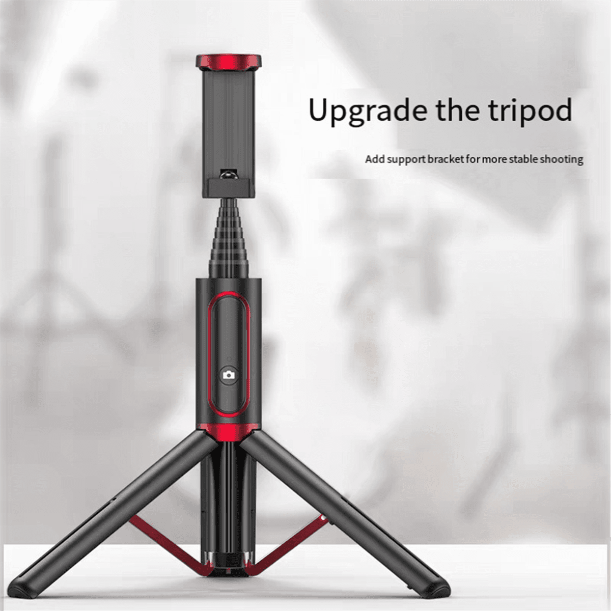 Selfie Stick Tripod Phone Stand Holder Bluetooth with Extendable Foldable Monopod
