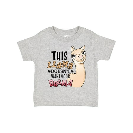 

Inktastic This Llama Doesn t Want Your Drama Cute Llama Gift Toddler Boy or Toddler Girl T-Shirt