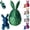 Bluegreen, variant on Prefilled Easter Egg with Bunny Inside, Large Fillable Style Bunny Egg Alternative, 3D Printed Articulated Rabbit Surprise Egg for Easter Hunt, Baskets & Spring Decor