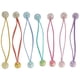 thumbnail image 1 of 14 pcs Decorative Hair Ties Double Balls Hair Ties Elastic Ponytail Holder Little Girl Hair Ties, 1 of 4