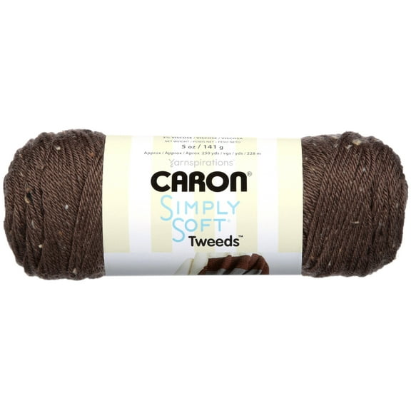 Caron® Simply Soft® Tweeds™ #4 Medium Acrylic Yarn, Taupe 5oz/141g, 250 Yards