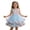 Blue, variant on Gunia Flower Little Girl Dress Party With 3D Floral Appliques Tutu Gown Kids Wedding Purple Dress For Girls 2-10 Years