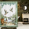 thumbnail image 2 of Manfei Aquatic Bird Pattern Shower Curtain 72Wx72L,Rustic Animal Bathroom Curtain, 2 of 5
