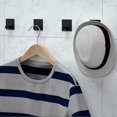 thumbnail image 5 of Adhesive Hook Heavy Duty (Pack of 6) Wall Hook Hanger for Hat Key Towel Robe Coat Bathrobe, 5 of 5