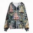 thumbnail image 4 of Towmus Women's Trendy Christmas Printing Graphic Jacket Zip Up Long Sleeve Hoodies Streetwear Fashion Coat With Pockets, 4 of 6