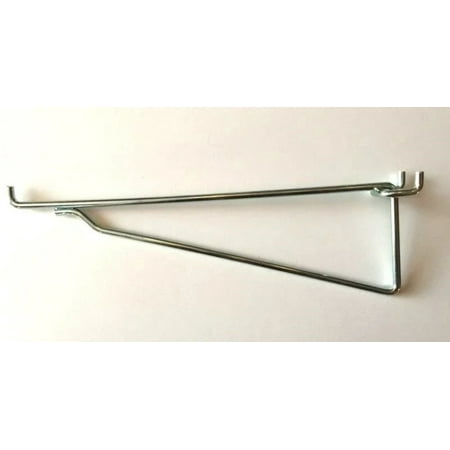 

(2 Pack) Metal 8 Inch Mega Shelf Bracket Garage Hanger for 1/8 1/4 Pegboard
