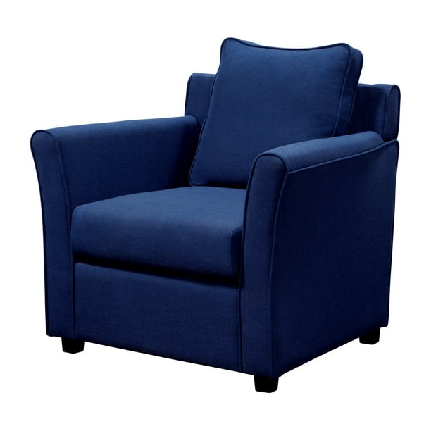 Furniture Of America Modern Faux, Bright Blue Leather Chair