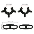 thumbnail image 4 of Uxcell Plastic Mounting Clamp Lab Joint Clip for 14/20 or 14/35 Glass Taper Joints Black 5 Pack, 4 of 5