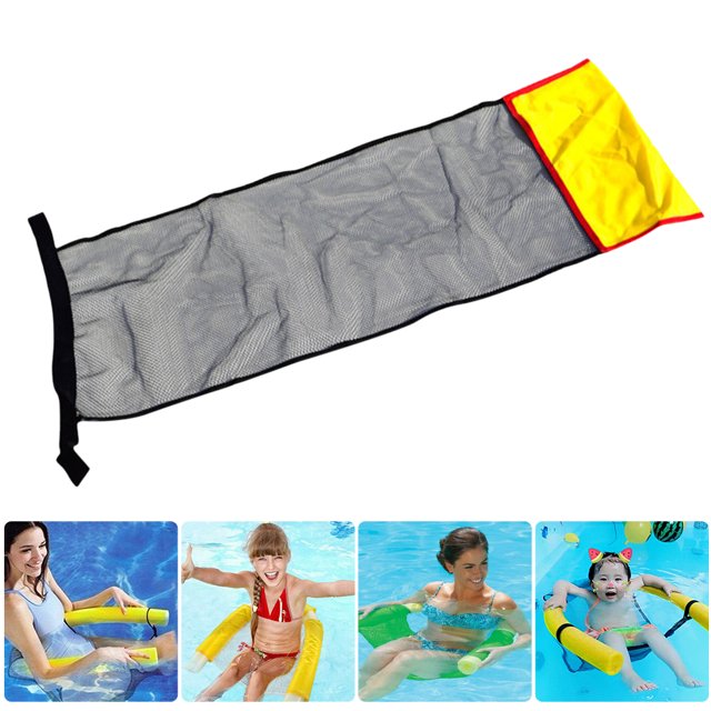 Hamaca de agua flotantetumbonasilla de piscinacamacubierta de red (amarillo) Ndcxsfigh Nuevos Originales