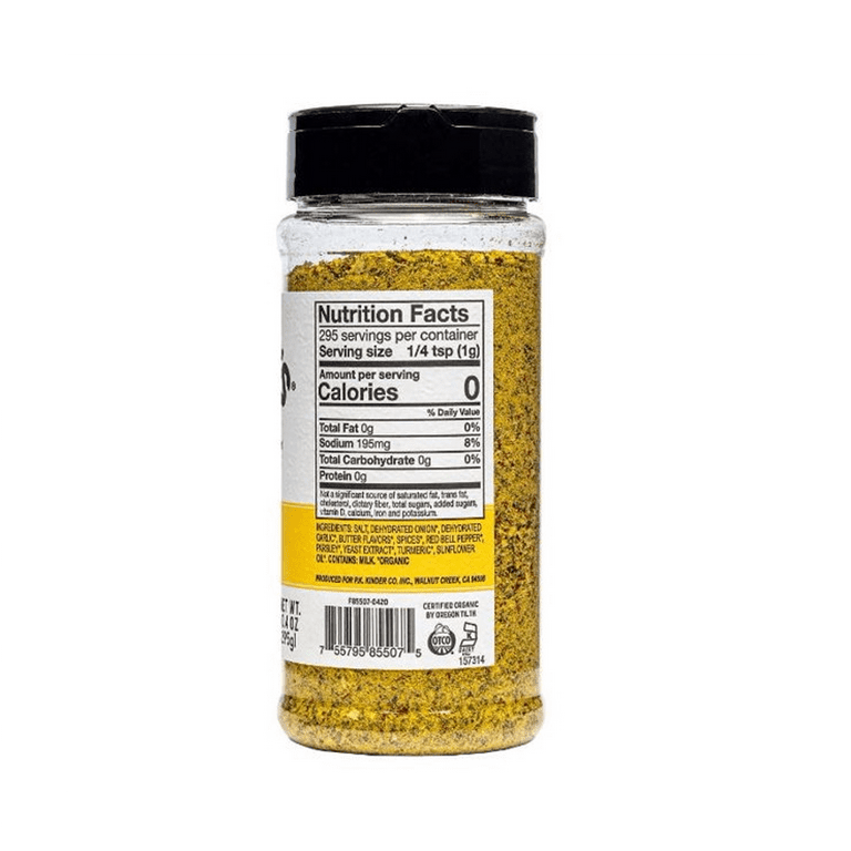 Kinder's No Salt Lemon Pepper Premium Quality Seasoning, 2.6oz