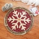 thumbnail image 5 of Falda de árbol de Navidad roja bordada de Papá Noel con ribete blanco de felpa para decoración de vacaciones de Navidad 90cm, 5 of 5