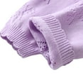 thumbnail image 5 of URMAGIC Girls Cardigan Sweater Buttons Long Sleeve 100% Cotton Toddler Bowknot Knitted Jacket, 5 of 9