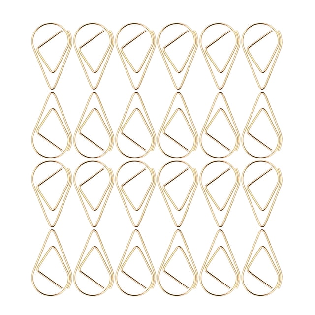 unbranded 100Ud Clips De Papel De Metal Dorado Para Organizar Y Decorar En El Hogar