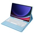 thumbnail image 4 of A810B For Samsung Galaxy Tab S9 FE+ 12.4" X610 / X616 Detachable Bluetooth Keyboard Case Pencil, 4 of 5