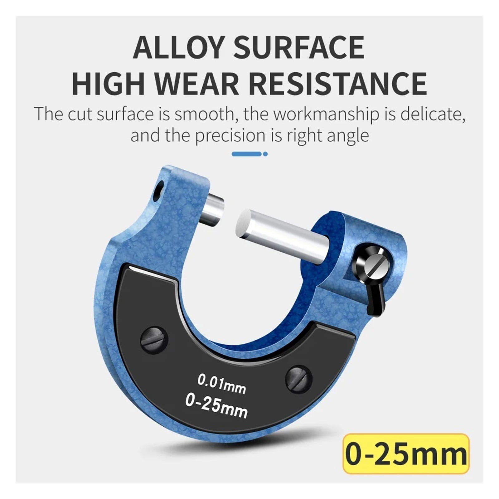 0-25MM Caliper Outside Micrometer Machinist Measuring Tool 0.01mm Accuracy Precision Metal Gauge Vernier Calipers ,Your Good Helper