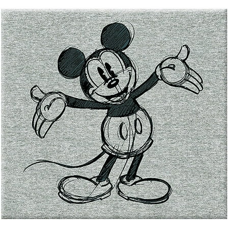 Disney Flocked Postbound Album 12"X12"-Mickey