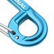 thumbnail image 4 of 2 piezas Sunnimix Aleación de aluminio Llavero mosquetón clip gancho de resorte Azul, 4 of 8