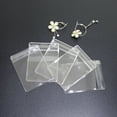 thumbnail image 2 of WEISIPU 50pcs Clear Transparent Thicken Storage Slots Organiser Jewellery Earring Zip-Seal Bag, 2 of 12