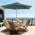 thumbnail image 2 of Outsunny 8FT Wood Patio Umbrella Round Market Umbrella Garden Parasol, 2 of 9