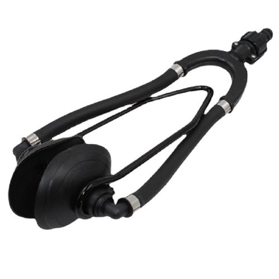 ISURE Marine Universal Round Dual Water Feed Outboard Motor Water Flusher Boat Ear Muff Engine Flusher for Marine Boat