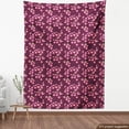thumbnail image 3 of Ambesonne Cherry Blossom Fabric by the Yard Upholstery, April in Asia, 10 Yards, Plum Pink Green, 3 of 4
