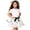 A-White504, variant on JAJAHO Polka Dot Tutu Skirt Set Girls Tulle Ballet Fluffy Skirts With Bow Headband Tail 4PCS Set Carnival Pied Dog Dress Up Outfit