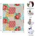 thumbnail image 4 of Pioneer Flower Floral Print Pattern Blanket,Comfortable Soft Flannel Throw Blanket,All Season,Warm Lightweight Blankets for Sofa Bed Couch Living Room Chair,30"x40", 4 of 4