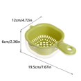 thumbnail image 3 of HAOAN Home Essentials Fruit Strainers  Berry Strainers  Two-Layer Draining Basket For The Kitchen With Handle  Removable Strainer Draining Basket Pink, 3 of 7