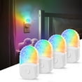 thumbnail image 1 of Luz nocturna DoresShop Plug, LED RGB de 8 colores para niños, paquete de 4, 1 of 6