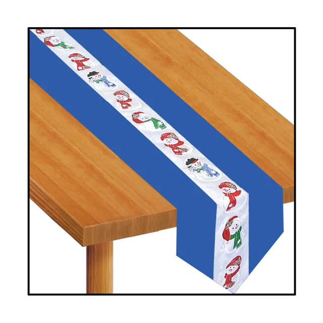 The Beistle Company 20186 Snowman Chemin de Table en Tissu (Lot de 6)