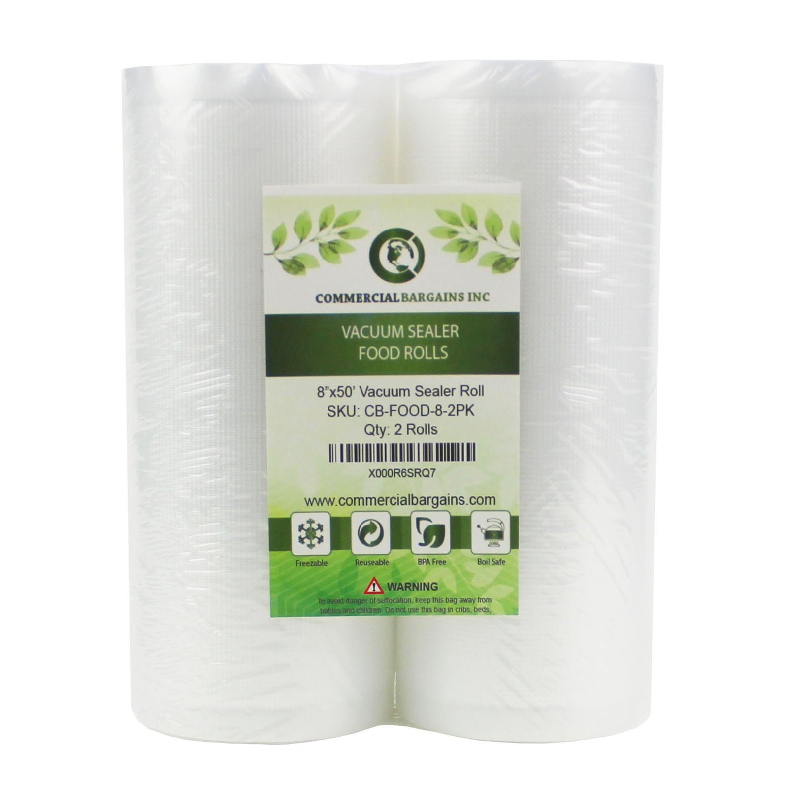 Three 8x20 Rolls Commercial Grade Food Freshing Vacuum Sealer Bags Any Machine for sale online