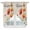 Orange Black Beige, variant on Swag Valance Curtains for Windows, Orange Red Floral Light Filtering Kitchen Curtains with Rod Pocket, Rustic Pastoral Botanical Butterfly Window Treatment Valances for Living Room, 28x36 - 2 PCS