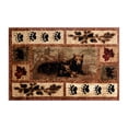 thumbnail image 2 of BizChair 8'x10' Cabin/Lodge Area Rug with Bear and Cub Scene, 2 of 7