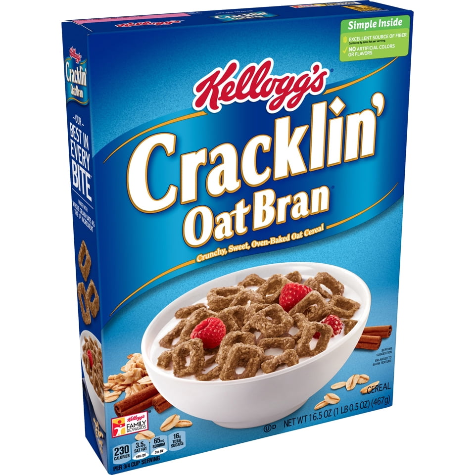 Kellogg's Cracklin' Oat Bran Breakfast Cereal 16.5 oz