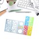 thumbnail image 2 of Regla geométrica multifuncional Plantilla de dibujo geométrico Herramientas de medición, 1, 2 of 5