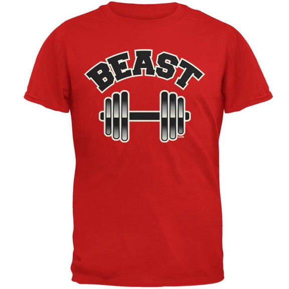 BEAST Mens T Shirt Red SM