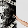 thumbnail image 3 of Orinice Skull Swords Crown Bathroom Decor Set with Hooks, Colorful Luxurious Graphic Print Polyester Fabric Fashion Shower Curtain for Home Bathtubs Decoration 69x72, 3 of 7
