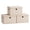 Summer Sand, variant on SONGMICS Storage Bins with Lids, 3 Pack Stackable Fabric Storage Boxes, Odorless PP Sheet, Foldable Cube Baskets Organizers with Handles, Summer Sand