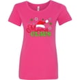 thumbnail image 3 of Inktastic Mama Claus with Christmas Santa Hat and Snowflakes Women's T-Shirt, 3 of 5