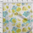 thumbnail image 2 of oneOone Cotton Poplin Yellow Fabric Texture & Lemon Watercolor Sewing Material Print Fabric By The Yard 42 Inch Wide, 2 of 4