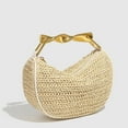 thumbnail image 3 of Mini Woven Shoulder Bag - Lightweight Straw Handbag for Women, 3 of 11