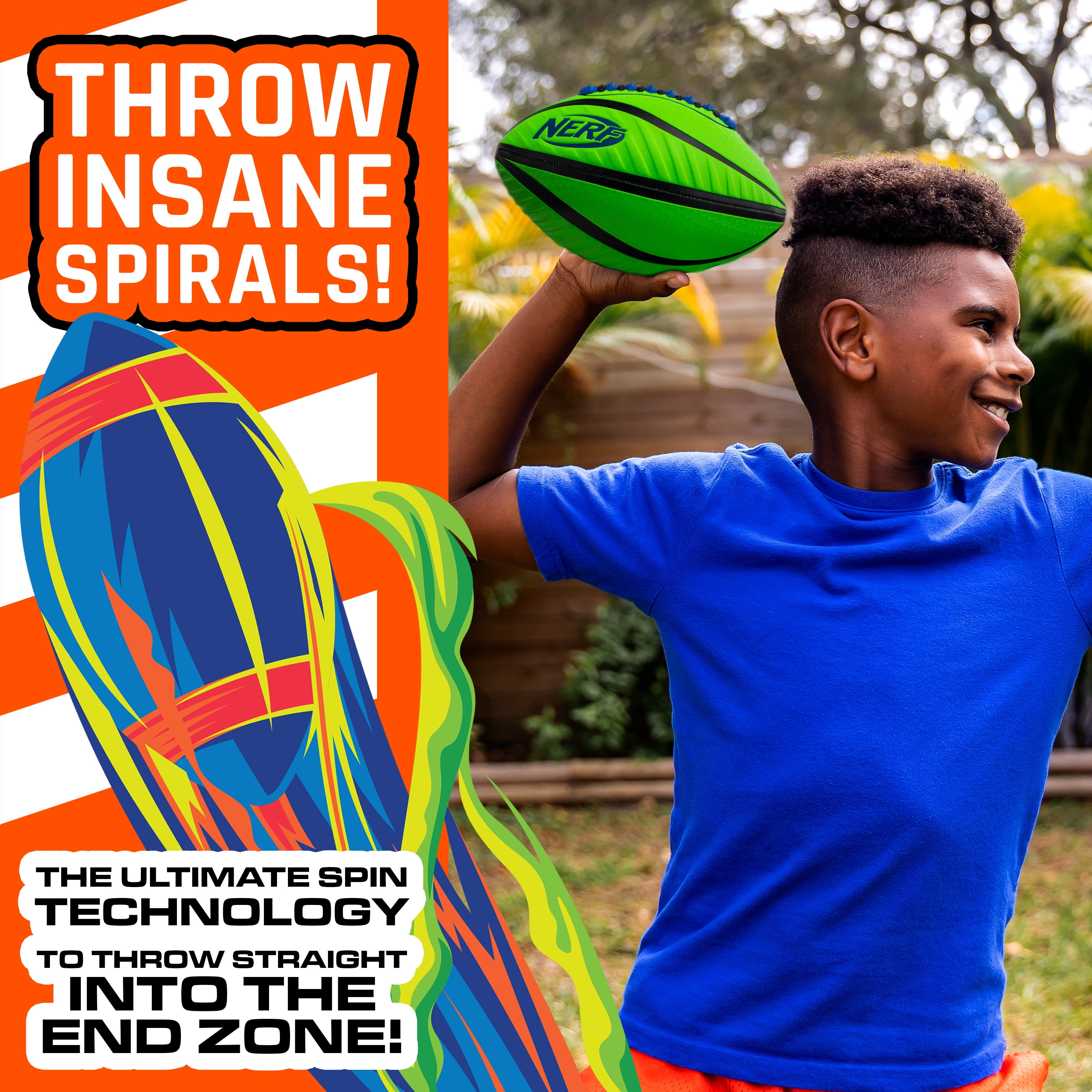 Nerf spiral on sale football