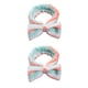 thumbnail image 2 of Qarigey Diademas Lazo Nudo Estiramiento Anudado ancho Envoltura Accesorios para el cabello Diadema para de cara Maquillaje Yoga Verde rosa raya Raya rosa verde 2piezas Qarigey CBP387200, 2 of 5