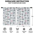 thumbnail image 2 of Blackout Kids Curtains,Gray Christmas House and Tree Pattern Childrens Insulated Curtains Set Of 2,Bedroom Essentials,Toddler Room Decor 42"x54", 2 of 5