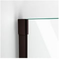 thumbnail image 6 of DreamLine Unidoor-X 47 1/2-48 in. W x 72 in. H Frameless Hinged Shower Door in Oil Rubbed Bronze, 6 of 7