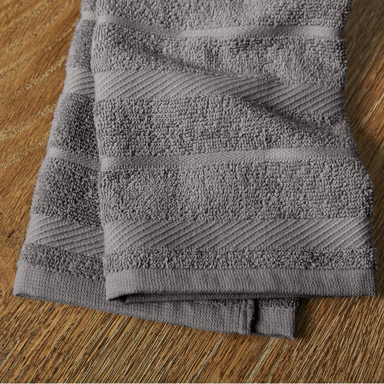 KITCHENAID Cotton Terry Kitchen Towels ORANGE/WHITE 16x28 2 Pack