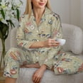 thumbnail image 6 of Kdxio Marine Sailing Badges Women's Pajama Sets Long Sleeve Button Down Sleepwear Nightwear Soft Pjs Lounge Sets-Medium, 6 of 7