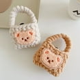 thumbnail image 2 of Plush Knitting Bear Bag Shell For AirPods 1 2 Pro Earphone Case For Airpods 3 Pro2 Soft Cute Fluffy Bluetooth Charging Box Cover transparent For AirPods Pro 2, 2 of 6