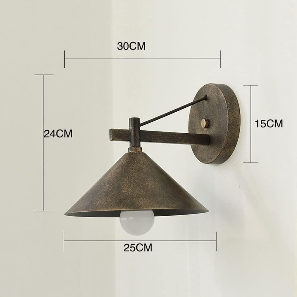 Farmhouse Wall Sconce Retro Outdoor Coach Light, Waterproof Industrial Porch Light Fixtures Wall Mount, Exterior Wall Lamp Vintage Wall Arm Lights for Doorway Garage